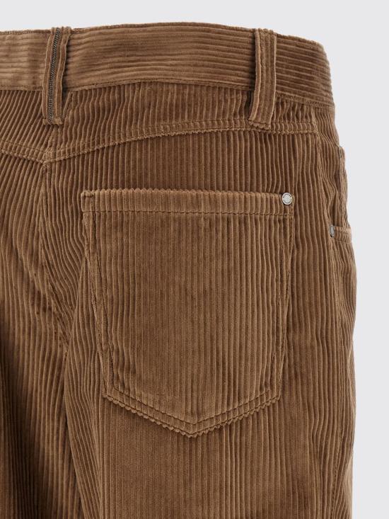 26FW 브루넬로 쿠치넬리 스트레이트 팬츠 MA180P9075 C832 Brown - BRUNELLO CUCINELLI