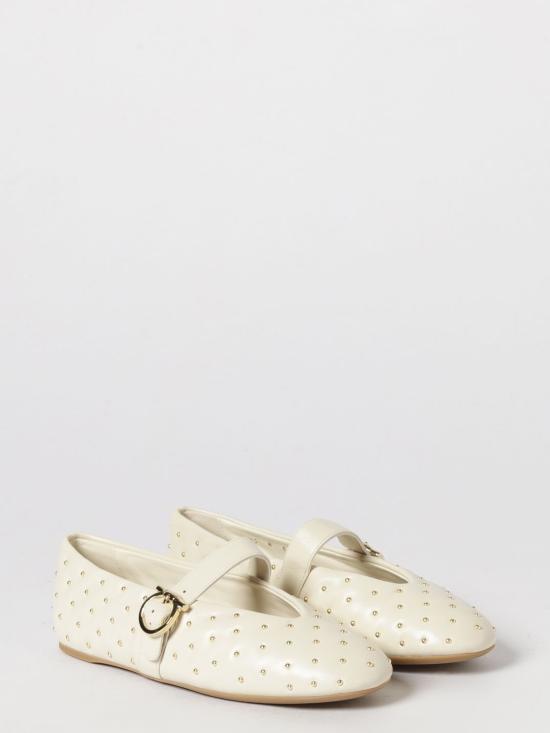 26FW 살바토레 페라가모 플랫 슈즈 01L931 795488 002 Ecru - SALVATORE FERRAGAMO