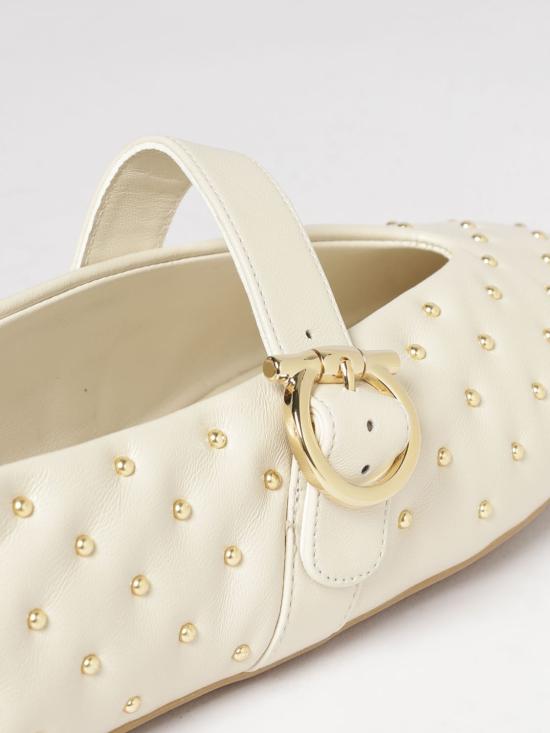 26FW 살바토레 페라가모 플랫 슈즈 01L931 795488 002 Ecru - SALVATORE FERRAGAMO