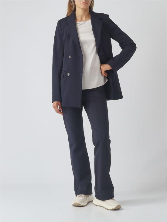 26FW 막스마라 스트레이트 팬츠 2626786137600 003 Navy - MAX MARA