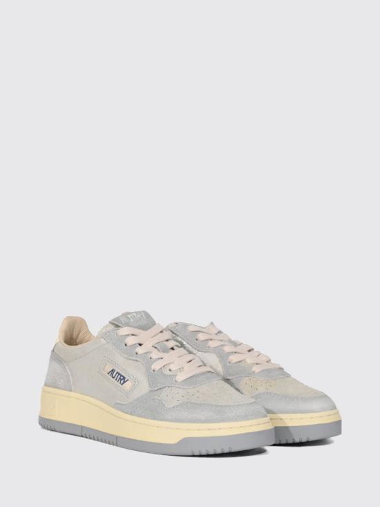 26FW 오트리 메달리스트 로우 레더 스니커즈 AULW YB05 Grey - AUTRY