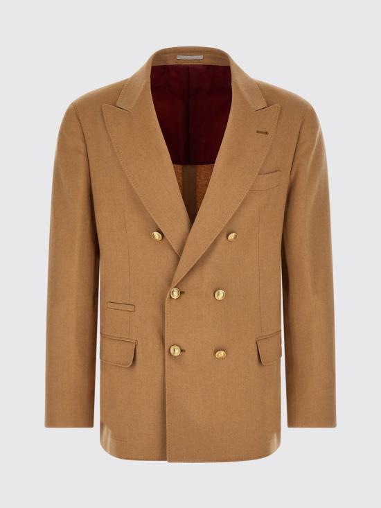 26FW 브루넬로 쿠치넬리 수트 자켓 MV4377BPDG C001 Beige - BRUNELLO CUCINELLI