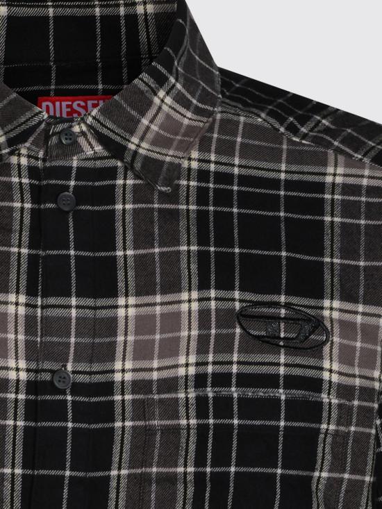 26FW 디젤 긴팔 셔츠 A234010HNBI 9XXA Black - DIESEL