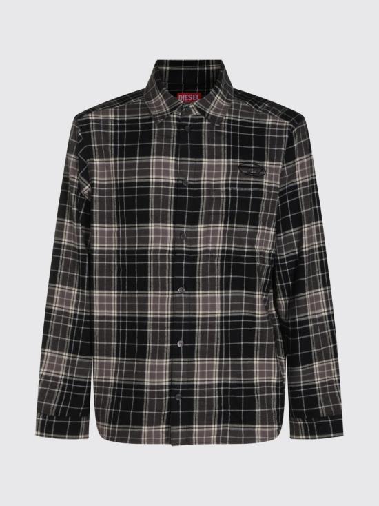 26FW 디젤 긴팔 셔츠 A234010HNBI 9XXA Black - DIESEL