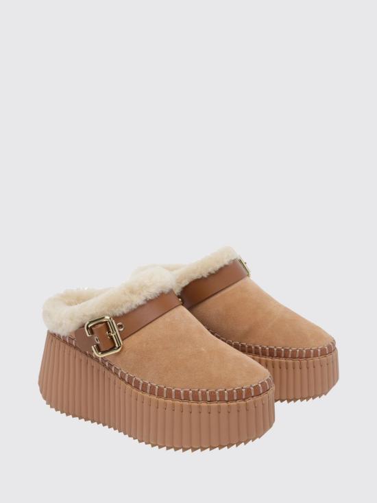 26FW 끌로에 힐/펌프스 CH25W13CTX 207 Brown - CHLOE