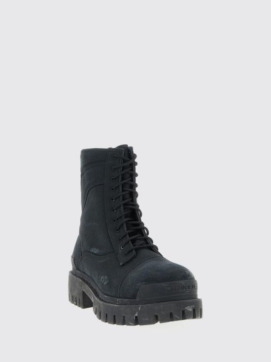 26FW 발렌시아가 컴뱃 스트라이크 부츠 845015W2H11 1000 Black - BALENCIAGA