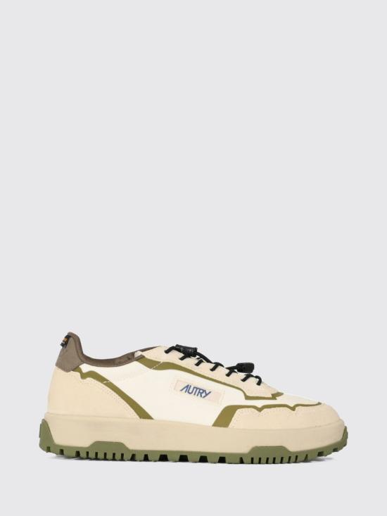 26FW 오트리 WILDPACE 로우 스니커즈 립스탑 나일론 가죽 LDLM MQ02 Beige