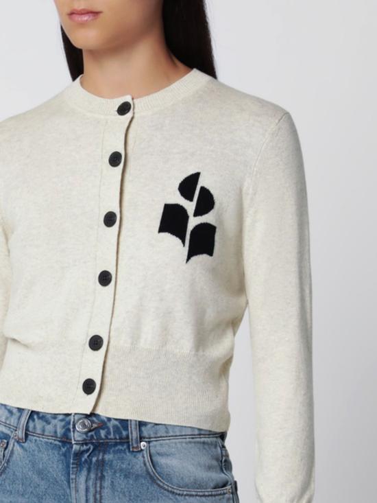 26FW 이자벨마랑에뚜왈 뉴턴 코튼 가디건 CA0040FAA1X05E 02LY Grey - ISABEL MARANT ETOILE
