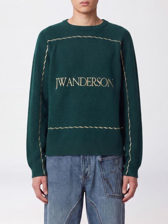 26FW JW앤더슨 스웨터 KW1584YN0471 555 Green