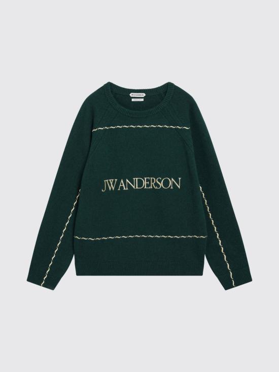 26FW JW앤더슨 스웨터 KW1584YN0471 555 Green - JW ANDERSON