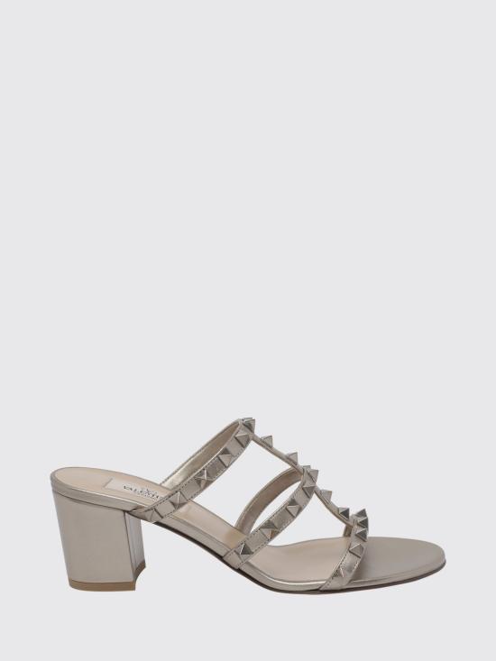 26FW 발렌티노 가라바니 메탈릭 락스터드 샌들 S0C47JXH S69 Silver