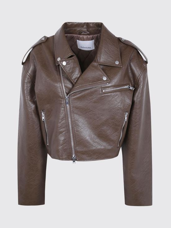 26FW 더프랭키샵 바이커 자켓 JAFS22874200 Brown - THE FRANKIE SHOP