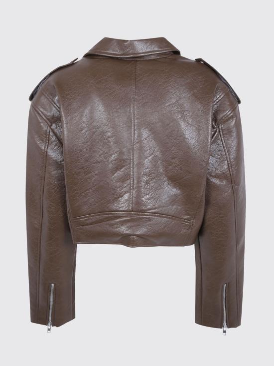 26FW 더프랭키샵 바이커 자켓 JAFS22874200 Brown - THE FRANKIE SHOP
