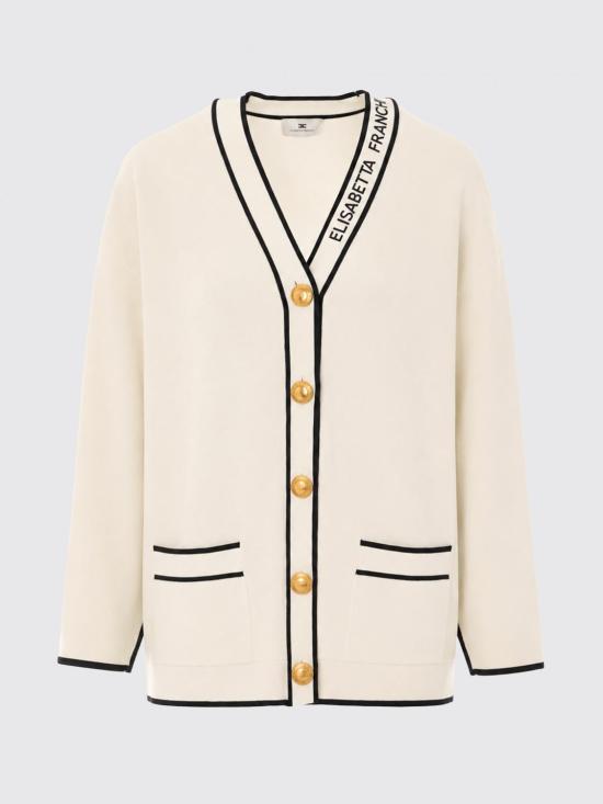26FW 엘리자베타프랜치 가디건 MK13S66E2 E84 Butter - ELISABETTA FRANCHI