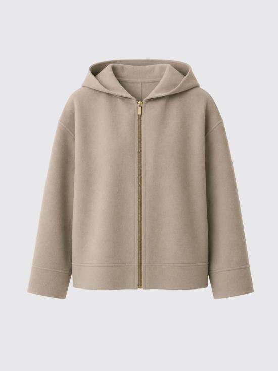 26FW 에스막스마라 후드 버진 울 재킷 2629046063600 005 Beige - 'S MAX MARA