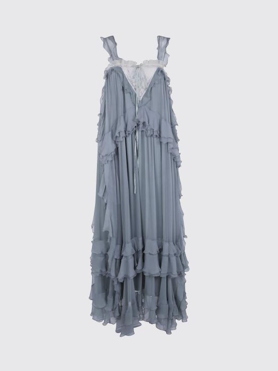 26FW 끌로에 롱 원피스 CH26ARO19001 38X Green - CHLOE