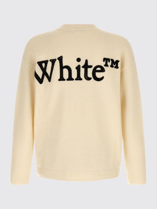 26FW 오프화이트 스웨터 OMHE20QF26KNI0011 110 White - OFF WHITE