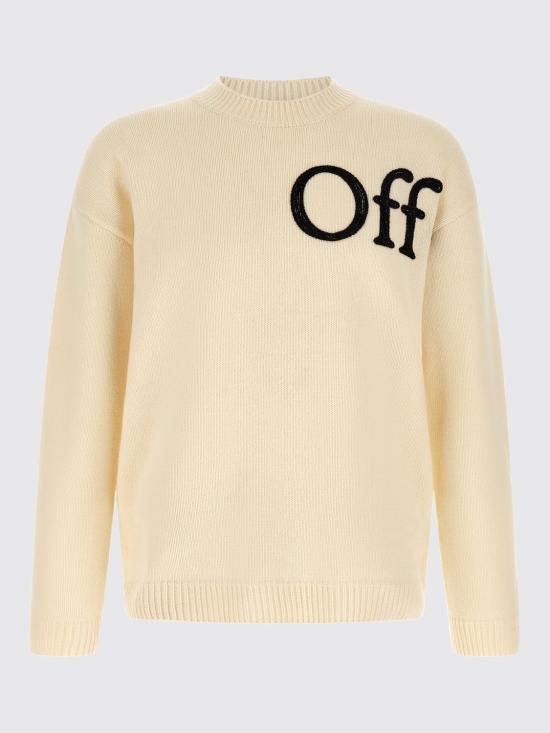 26FW 오프화이트 스웨터 OMHE20QF26KNI0011 110 White - OFF WHITE