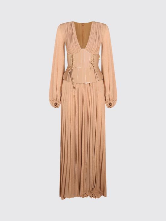 26FW 엘리자베타프랜치 롱 원피스 ABR1566E2 EV8 Beige - ELISABETTA FRANCHI