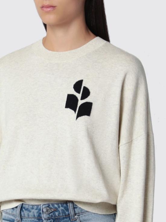 26FW 이자벨마랑에뚜왈 마리산스 코튼 스웨터 PU0053FAA1X05E 02LY Grey - ISABEL MARANT ETOILE