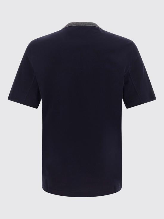 26FW 브루넬로 쿠치넬리 반팔 티셔츠 M0B131002G C6134 Blue - BRUNELLO CUCINELLI