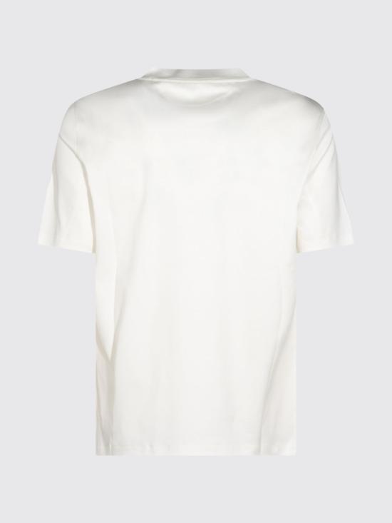 26FW 브루넬로 쿠치넬리 그래픽 프린트 코튼 티셔츠 M0B138519 C7220 White - BRUNELLO CUCINELLI