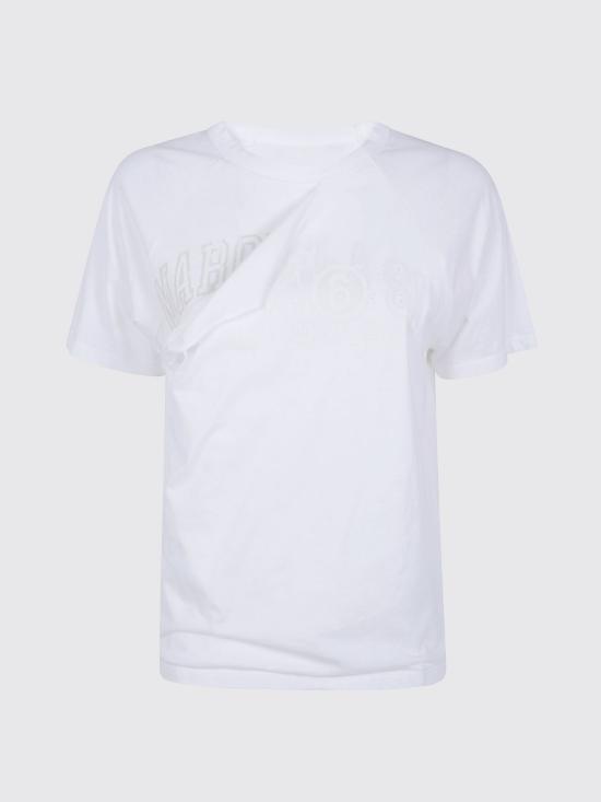 26FW MM6 메종마르지엘라 반팔 티셔츠 S62GD0224M20048 101 White - MM6 MAISON MARGIELA