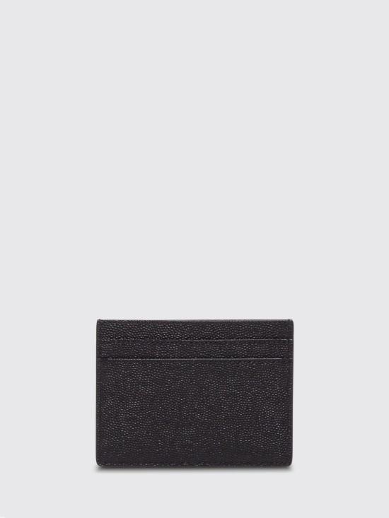 26FW 생로랑 그랑 드 뿌드르 엠보스드 레더 카드 케이스 375946BTY0N 1000 Black - SAINT LAURENT