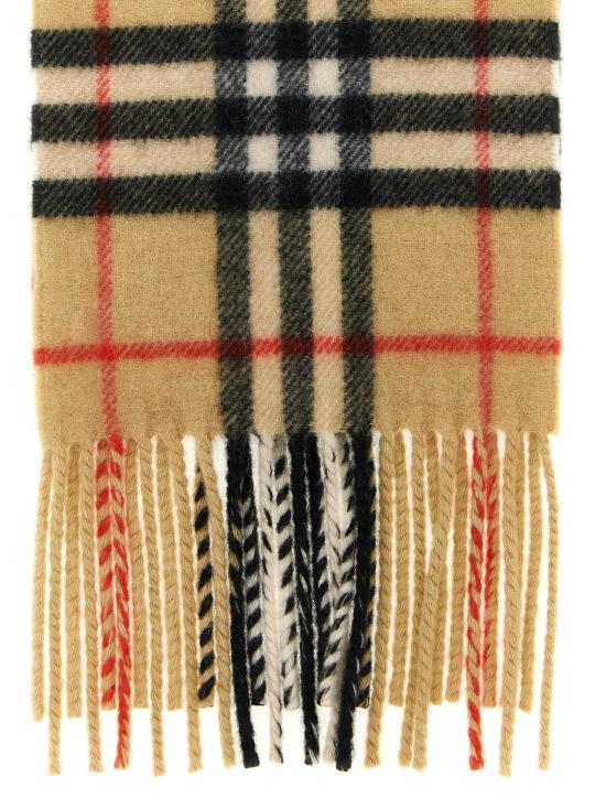 26FW 버버리 슬림 체크 캐시미어 스카프 8113377 SAND BEIGE DOM - BURBERRY