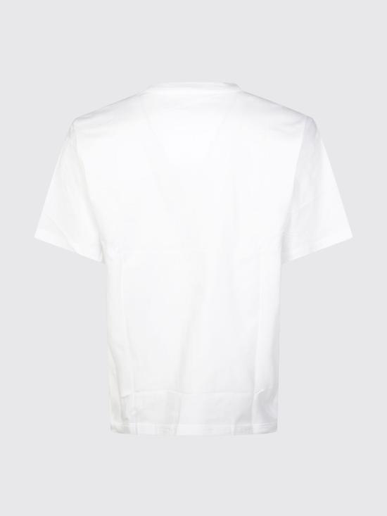 26FW 디젤 T-박스트-Div 로고 패치 티셔츠 A149430GRAI 100 White - DIESEL