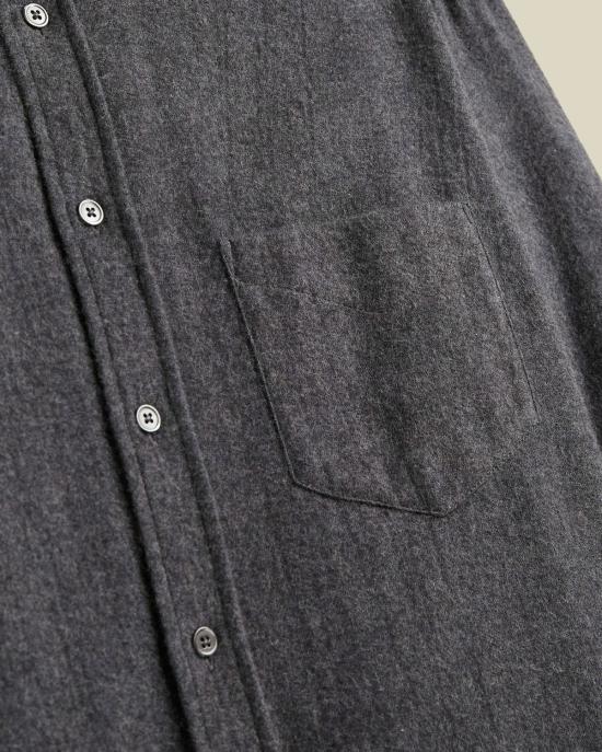  포르투기스플란넬 긴팔 셔츠 포르투갈 플란넬  그레이 - PORTUGUESE FLANNEL