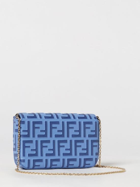 26FW 펜디 FF 다이아몬드 체인 지갑 8M0509ADYM F1WLP Blue - FENDI