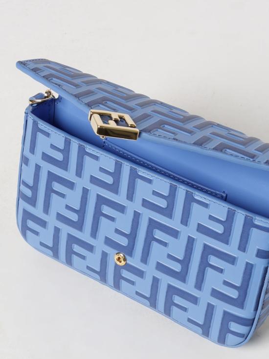 26FW 펜디 FF 다이아몬드 체인 지갑 8M0509ADYM F1WLP Blue - FENDI
