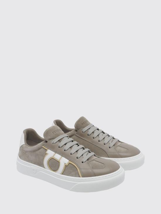 26FW 살바토레 페라가모 스니커즈 02B016 796392 BIANCO OTTICO Grey - SALVATORE FERRAGAMO
