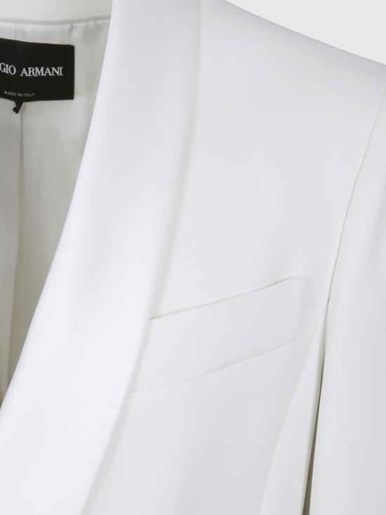 26FW 조르지오 아르마니 수트 자켓 GW003989TE16469 U8001 White - GIORGIO ARMANI