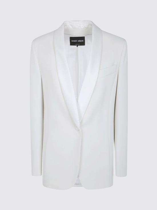 26FW 조르지오 아르마니 수트 자켓 GW003989TE16469 U8001 White - GIORGIO ARMANI