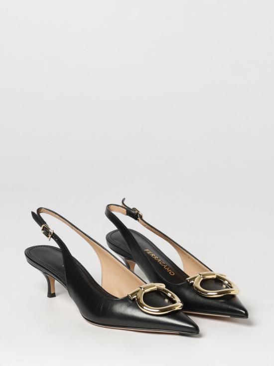 26FW 살바토레 페라가모 힐/펌프스 01K497 784806 001 Black - SALVATORE FERRAGAMO