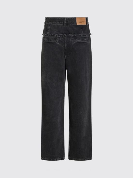 26FW 이자벨마랑에뚜왈 이니자 코튼 플리츠 팬츠 26APA0739FAD3H01E 02FK Black - ISABEL MARANT ETOILE