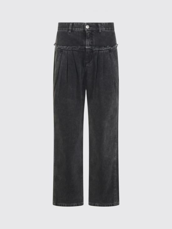 26FW 이자벨마랑에뚜왈 이니자 코튼 플리츠 팬츠 26APA0739FAD3H01E 02FK Black - ISABEL MARANT ETOILE