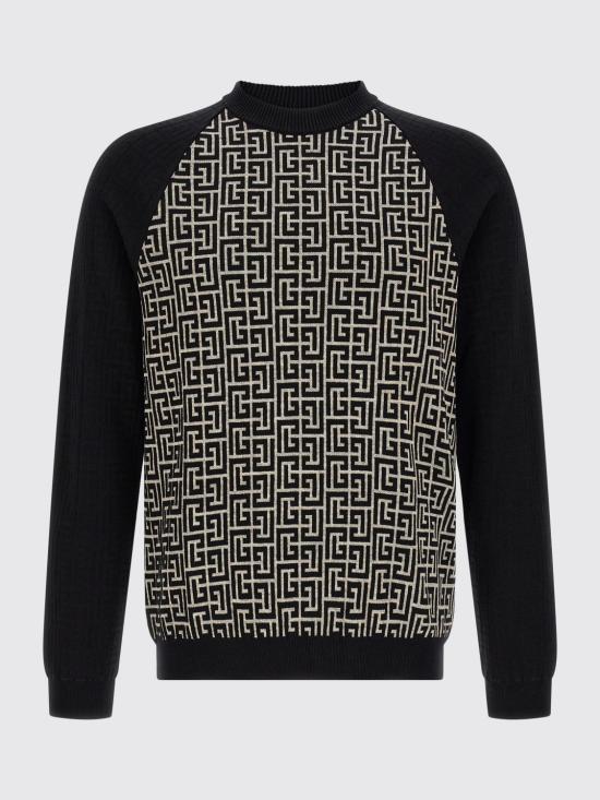 26FW 발망 스웨터 HH1KD195KI80 GFE White - BALMAIN