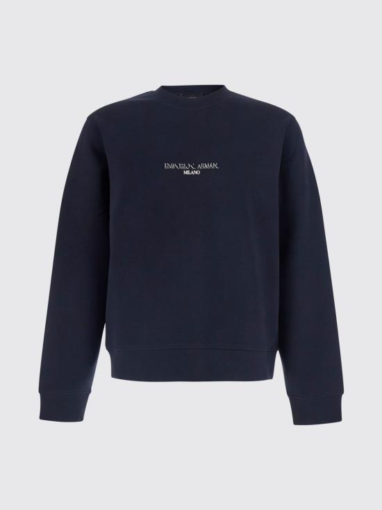 26FW 엠포리오 아르마니 긴팔 티셔츠 EM007352AF10013 MB844 Blue - EMPORIO ARMANI