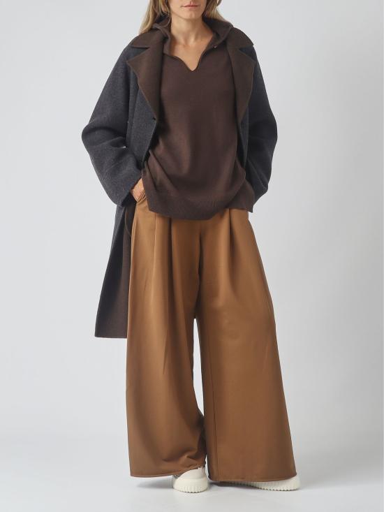 26FW 막스마라 팔라초 팬츠 2626786147600 002 Tobacco - MAX MARA