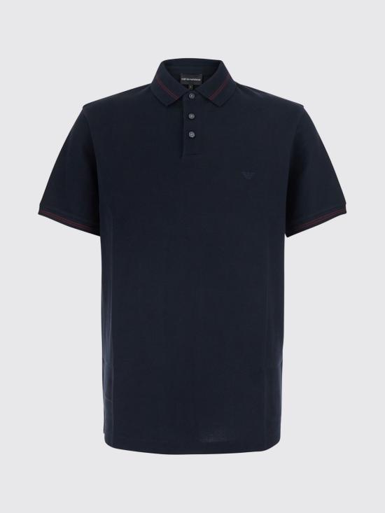 26FW 엠포리오 아르마니 폴로 티셔츠 EM007355AF10497 UB118 Blue - EMPORIO ARMANI