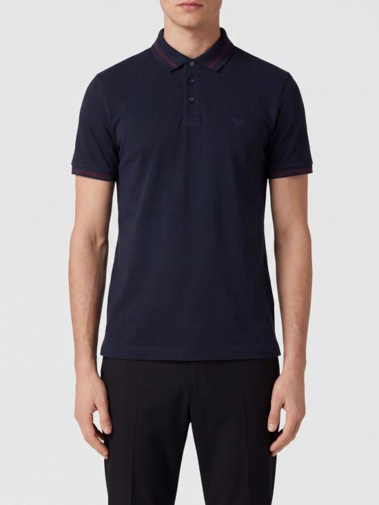 26FW 엠포리오 아르마니 폴로 티셔츠 EM007355AF10497 UB118 Blue