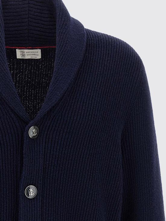 26FW 브루넬로 쿠치넬리 가디건 MNI709706 C2425 Blue - BRUNELLO CUCINELLI