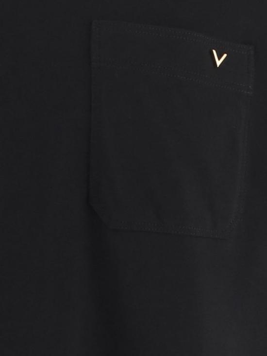 26FW 발렌티노 가라바니 반팔 티셔츠 MG10VBGR 0NO Black - VALENTINO GARAVANI
