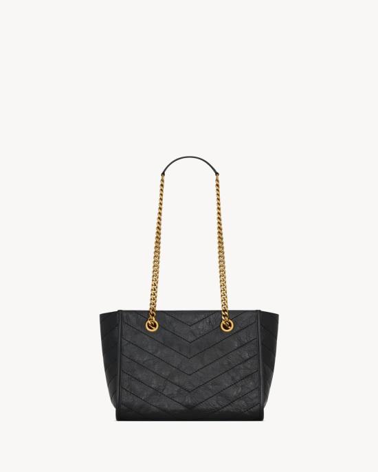 26FW 생로랑 니키 스몰 쇼핑백 니키 스몰 쇼핑백 8726800EN07 1000 BLACK - SAINT LAURENT