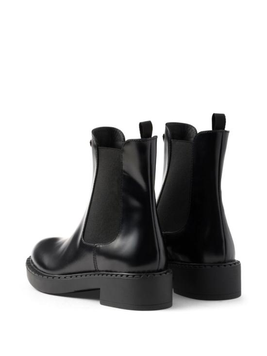 26FW 프라다 초콜릿 브러쉬드 레더 첼시 부츠 1T703NFG050055 F0002 BLACK - PRADA