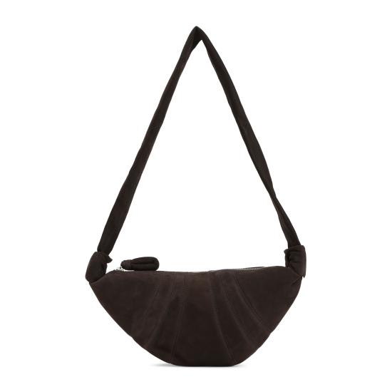 26FW 르메르 스몰 크루아상 알파카 누벅 백 BG0234LL0189 BR007 BROWN