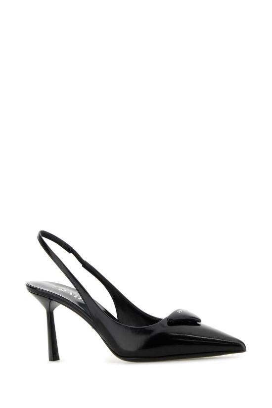  프라다 레더 슬링백 펌프 1I901MFDD75055F0002 black - PRADA